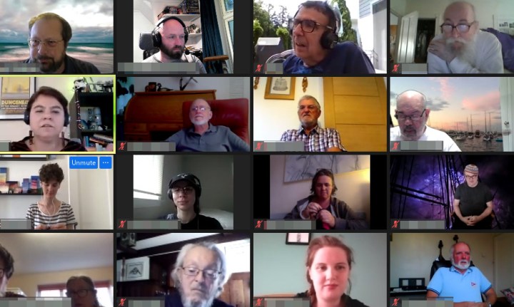 People singing on ZOom